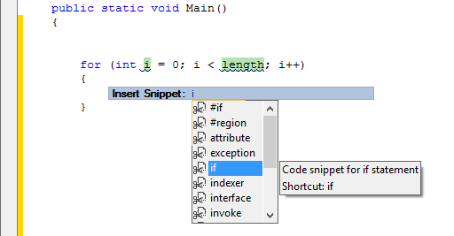 Code Snippet