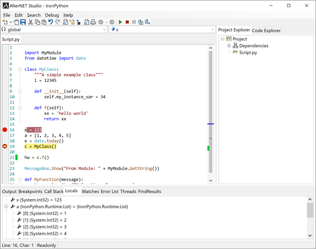 IronPythonDebugger